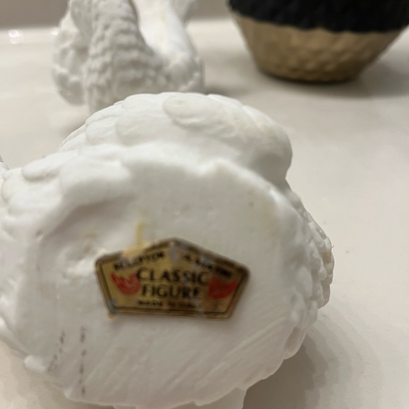 VTG A. Santini White Hand Carved Alabaster Marble Dove Love Bird Italy 1960s OBO - Picture 5 of 5